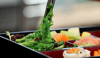 Salads and sushi
