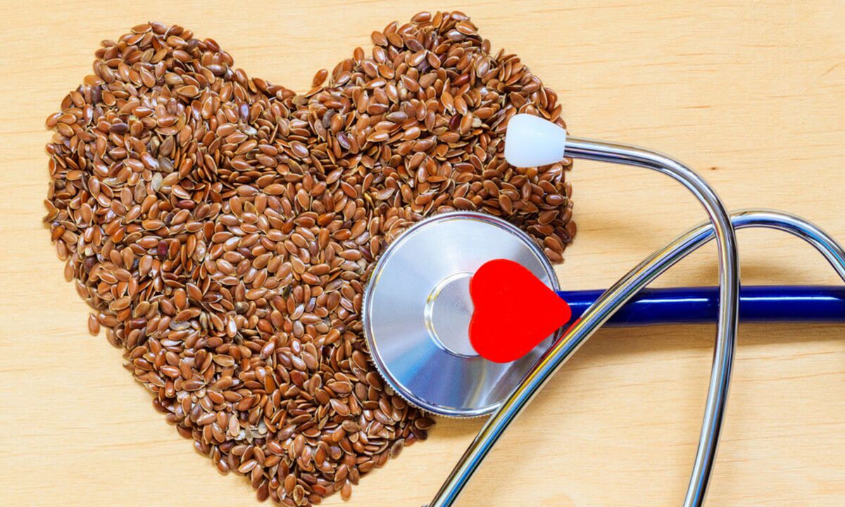 Flax seeds stimulate the heartbeat